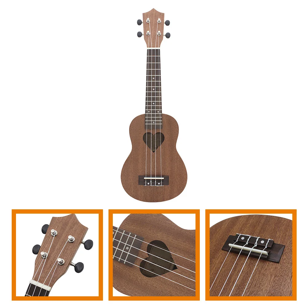 4-String Ukulele Professional Instrument 21 Inch Hawaiian Kids Ukulele Concert Beginner Guitar for Toddlers Boys Girls 
4-String Ukulele Professional Instrument 21 Inch Hawaiian Kids Ukulele Concert Beginner Guitar for Toddlers Boys Girls