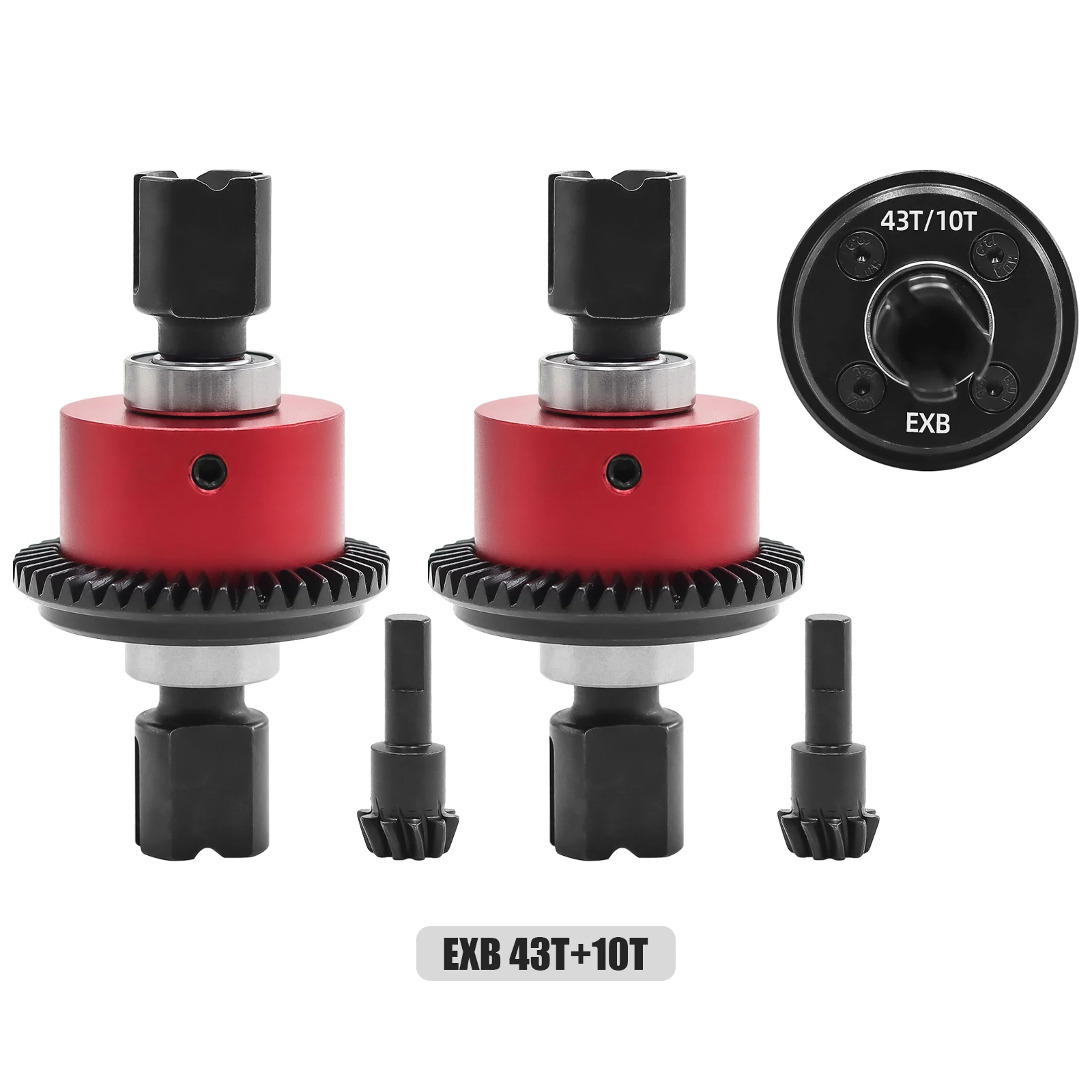 43T Front/Rear Diff & 10T Input Gear for ARRMA 1/7 Big Rock 6S 1/8 Kraton Notorious 6S BLX Alloy Differential Upgrade Assembly
43T Front/Rear Diff & 10T Input Gear for ARRMA 1/7 Big Rock 6S 1/8 Kraton Notorious 6S BLX Alloy Differential Upgrade Assembly