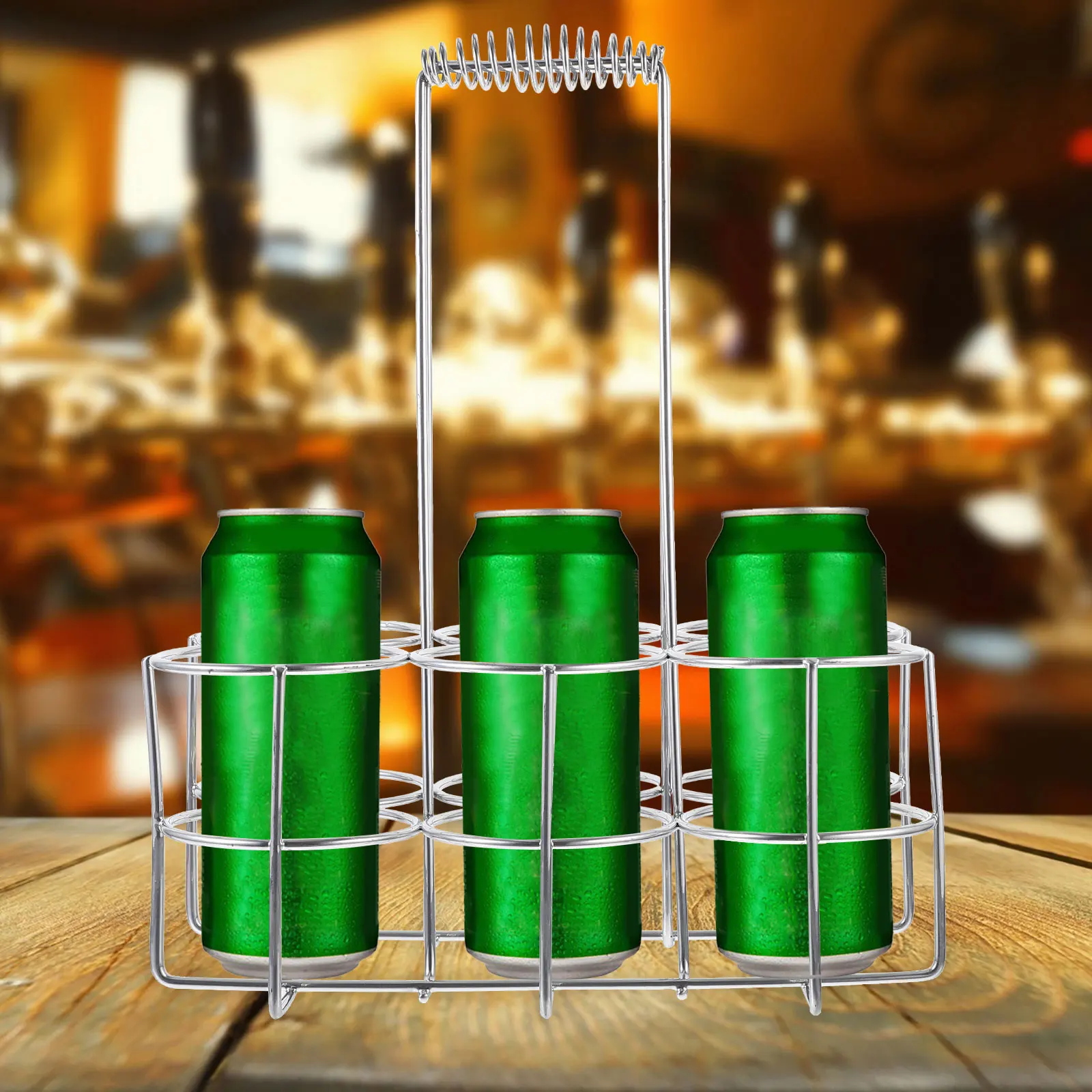 6 Slots Can Rack Tabletop Beer Rack Metal Holder for Restaurant Bar Party Portable Storage Solution Bottle ganizer
6 Slots Can Rack Tabletop Beer Rack Metal Holder for Restaurant Bar Party Portable Storage Solution Bottle ganizer