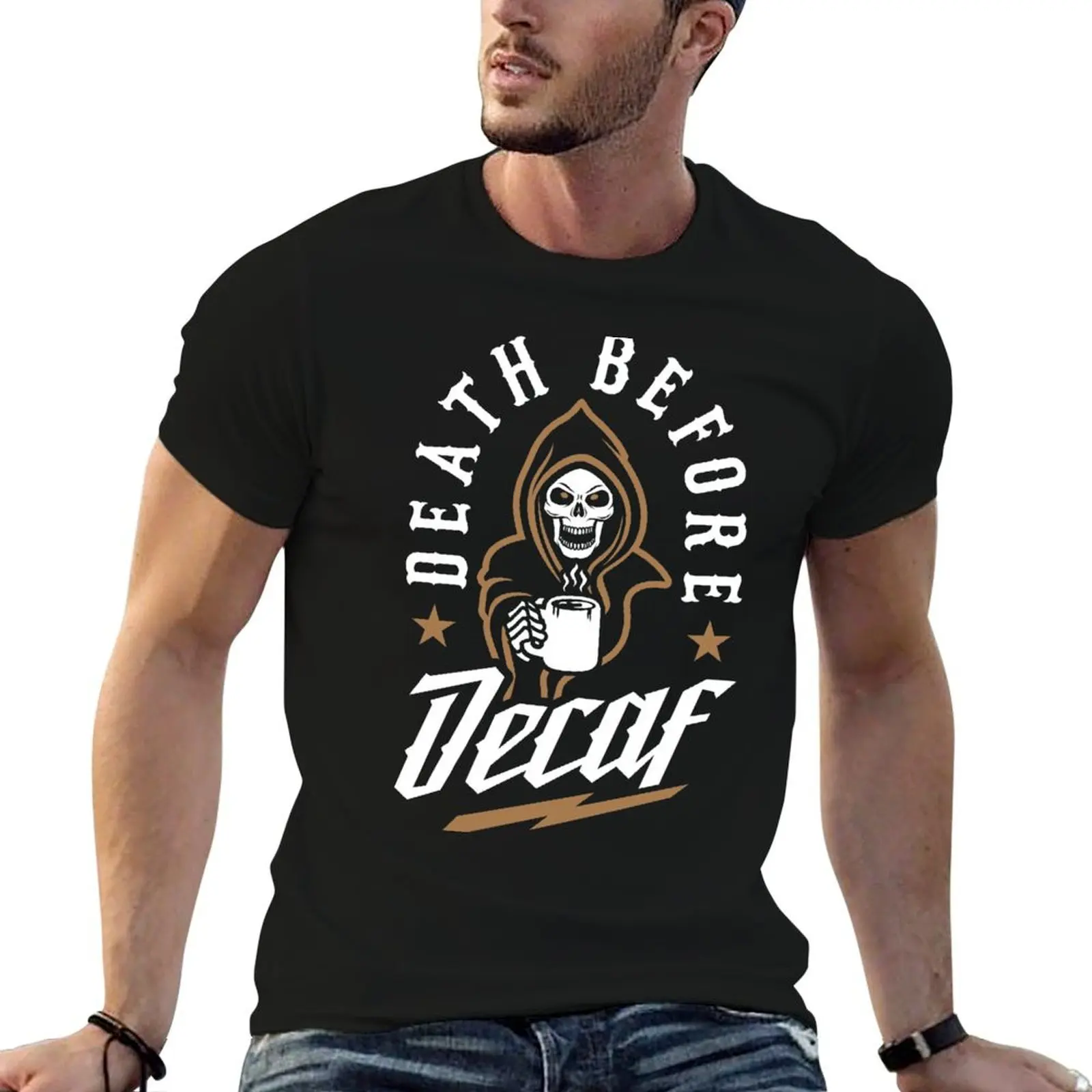 Death Before Decaf T-Shirt man t shirts for men cotton t shirts high quality man t shirt designer T-shirt
Death Before Decaf T-Shirt man t shirts for men cotton t shirts high quality man t shirt designer T-shirt