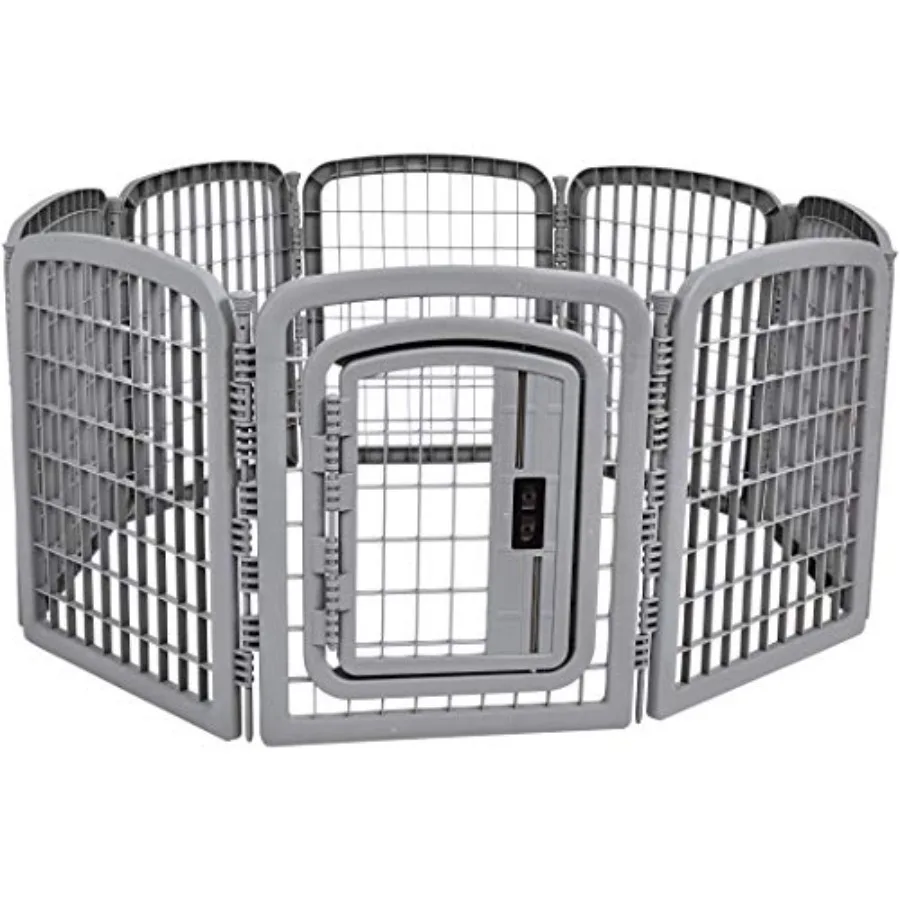 8-Panel Octagonal Plastic Dog Playpen, Indoor/Outdoor Pet Fence with Gate, Exercise Pen for Puppies and Small Animals, 28 Inch
8-Panel Octagonal Plastic Dog Playpen, Indoor/Outdoor Pet Fence with Gate, Exercise Pen for Puppies and Small Animals, 28 Inch