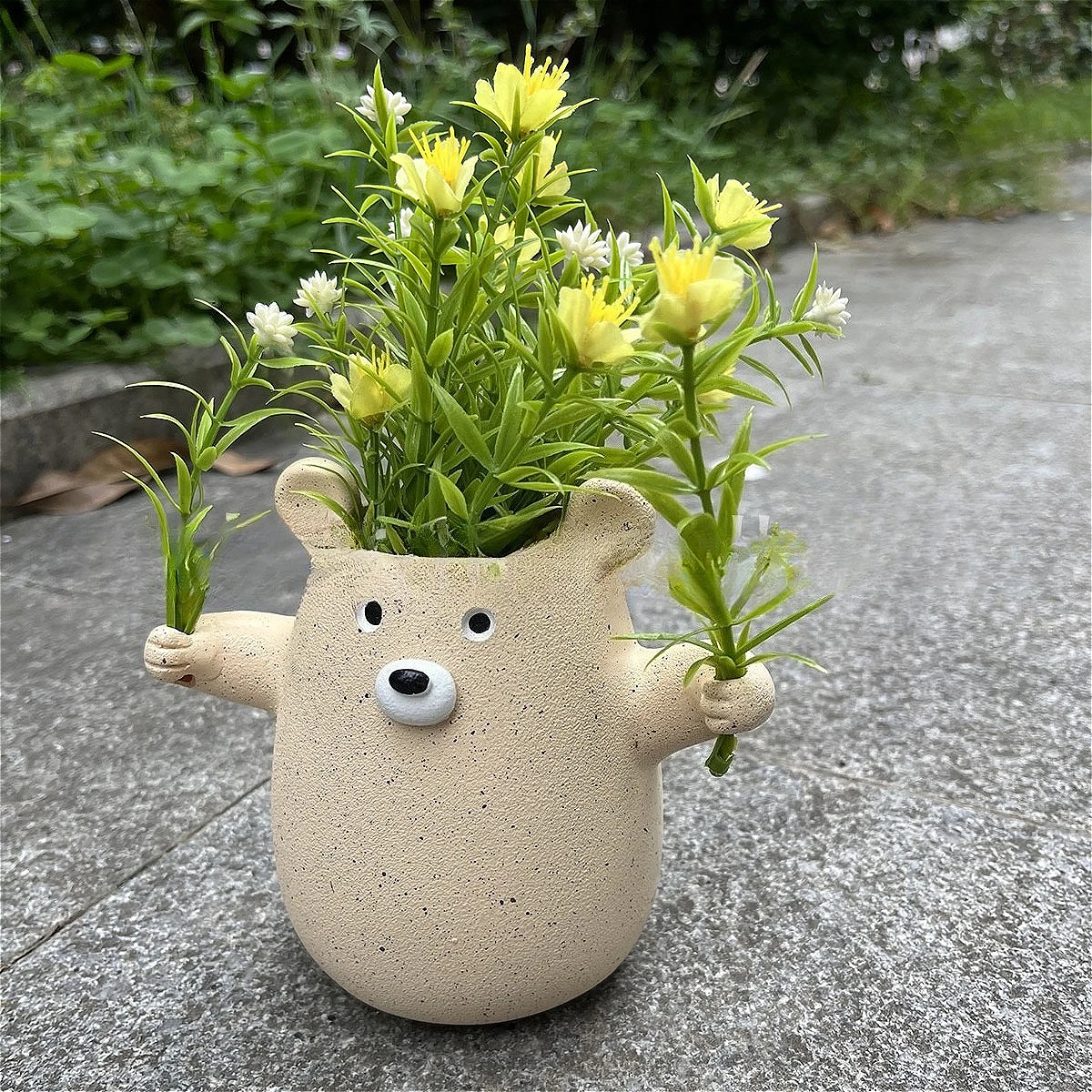 Bear Holding Flower Planter, Funny Resin Animal Statue for Garden Yard, Trending Home Decor Flower Pot
Bear Holding Flower Planter, Funny Resin Animal Statue for Garden Yard, Trending Home Decor Flower Pot