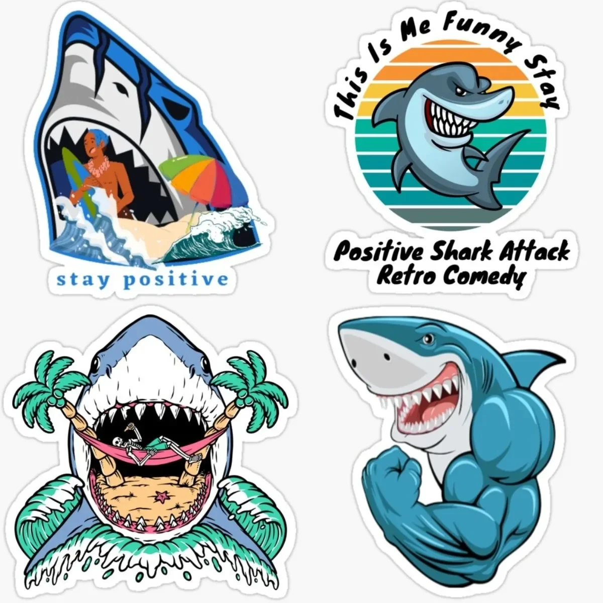 Personalized Car stickers Stay Positive Shark, Funny Laptop Car Bumper Sticker Decal for Motorcycle or Any Smooth Surface
Personalized Car stickers Stay Positive Shark, Funny Laptop Car Bumper Sticker Decal for Motorcycle or Any Smooth Surface