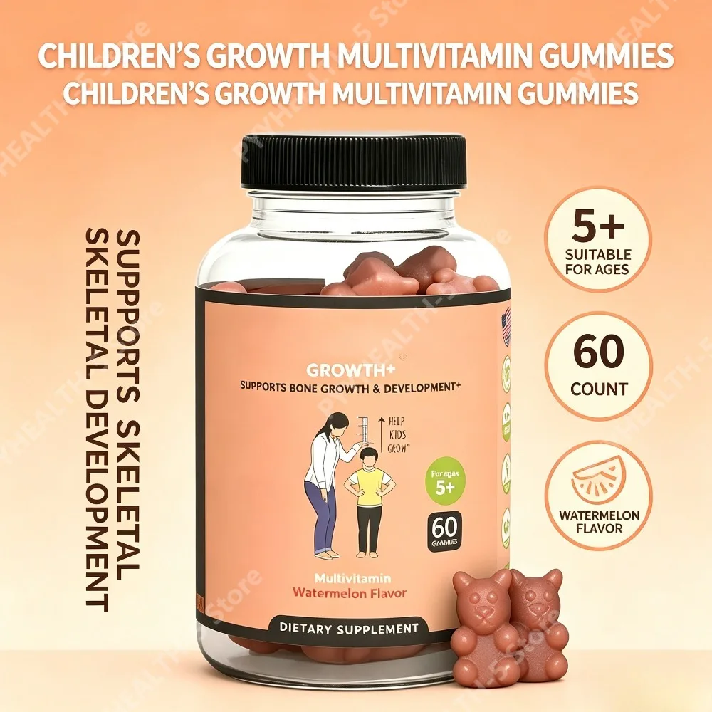 Children's Nutritional Gummies Daily Multivitamin with Calcium Vitamins D & K Support Bone Growth and Development 60 Gummies
Children's Nutritional Gummies Daily Multivitamin with Calcium Vitamins D & K Support Bone Growth and Development 60 Gummies