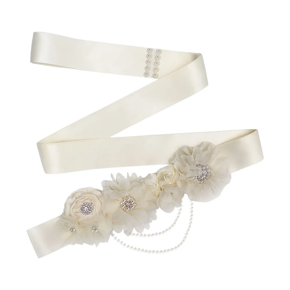 1pc Maternity Dress Belt Sash Wedding Bridal Decorative Rhinestone Pearl Women Flower Design Long Lasting Accessories Waistband
1pc Maternity Dress Belt Sash Wedding Bridal Decorative Rhinestone Pearl Women Flower Design Long Lasting Accessories Waistband