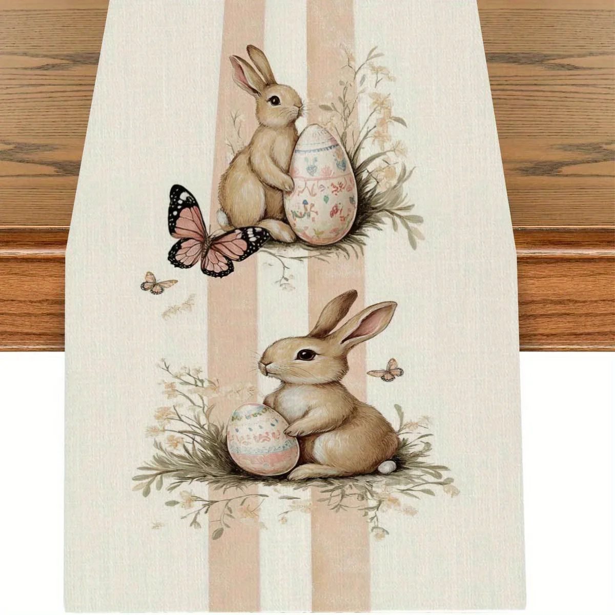 Easter Theme Table Runner/Flag, Cute Bunny Egg & Butterfly Print, Perfect for Dining, Kitchen, Party, Outdoor & Office Decor
Easter Theme Table Runner/Flag, Cute Bunny Egg & Butterfly Print, Perfect for Dining, Kitchen, Party, Outdoor & Office Decor