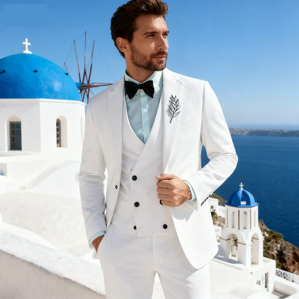 Dark Green Slim Fit 3 Piece Men's Tuxedo Suits with Notched Lapel for Groom Wedding Business Man Clothing Jacket Pants Vest Set
Dark Green Slim Fit 3 Piece Men's Tuxedo Suits with Notched Lapel for Groom Wedding Business Man Clothing Jacket Pants Vest Set