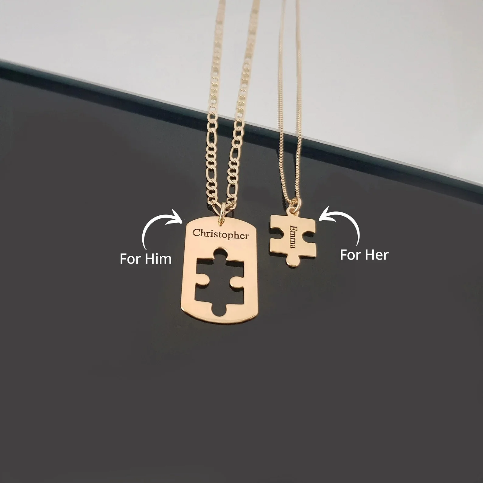 Two Necklaces Set Matching Necklaces Puzzle Necklace Set Matching Necklaces for Couple Long Distance Relationship Gifts
Two Necklaces Set Matching Necklaces Puzzle Necklace Set Matching Necklaces for Couple Long Distance Relationship Gifts