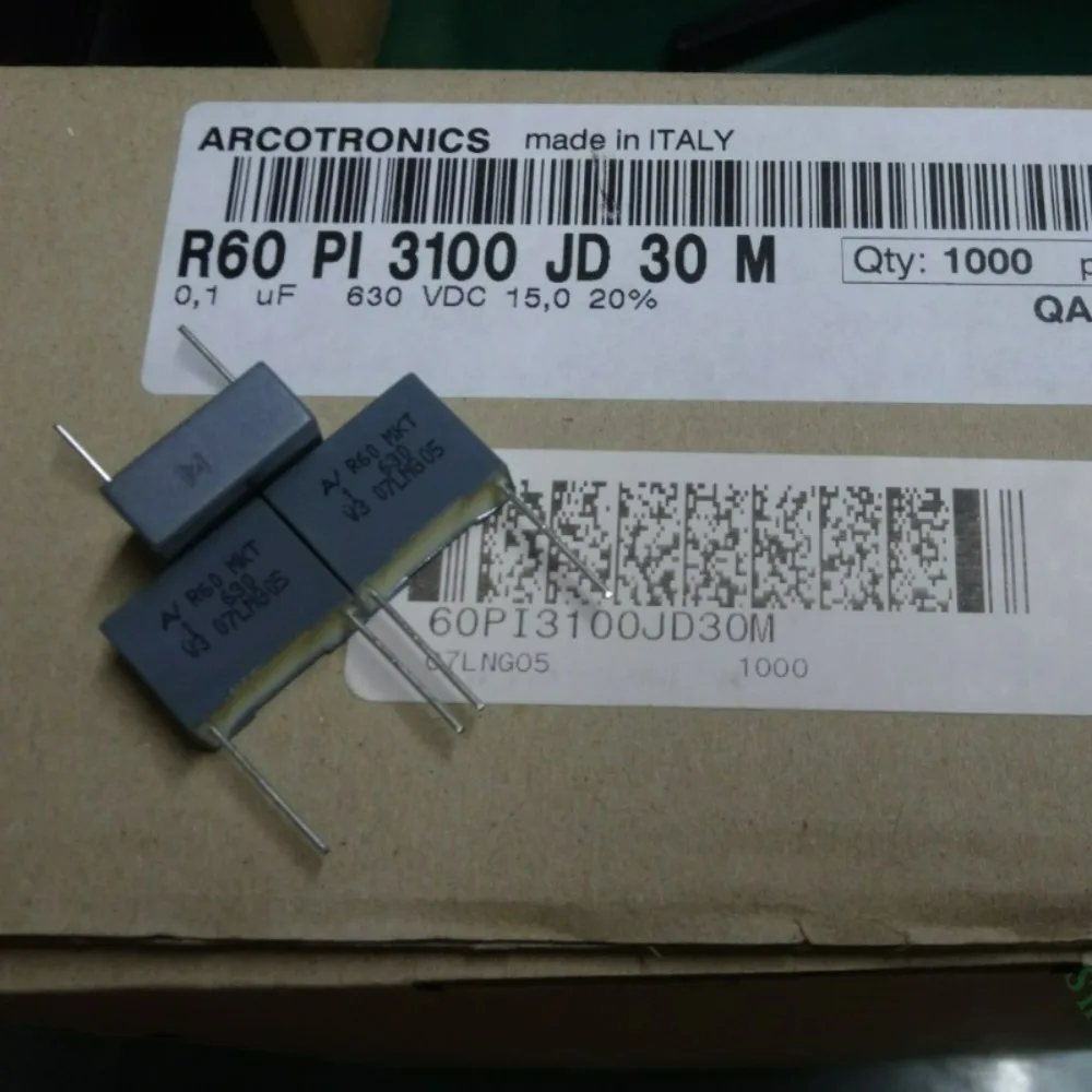 10pcs/lot AV R60 0.1uf 630V 100nf u1 104 Brand New 15mm Film Capacitor R60PI3100JD30M
10pcs/lot AV R60 0.1uf 630V 100nf u1 104 Brand New 15mm Film Capacitor R60PI3100JD30M
