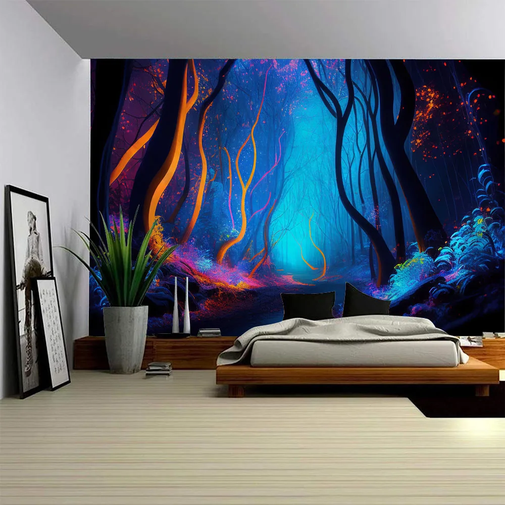 Colorful Forest Tapestry Dreamy Aesthetics Wall Hanging for Dormitory Home Office Dream Background Poster
Colorful Forest Tapestry Dreamy Aesthetics Wall Hanging for Dormitory Home Office Dream Background Poster