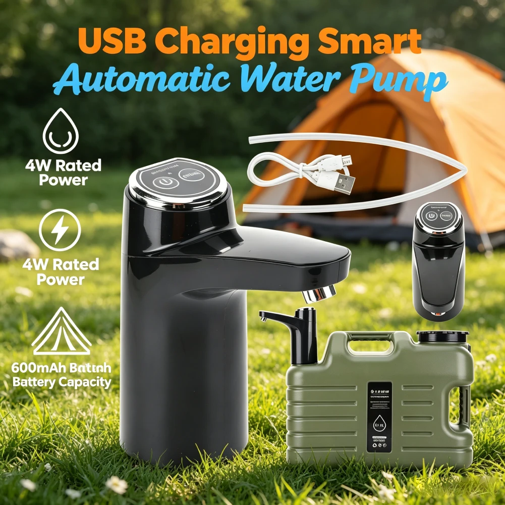 Outdoor Camping Electric Water Dispenser Automatic Pump USB Charging 4W Power 600mAh Battery Portable Water Tank Tool
Outdoor Camping Electric Water Dispenser Automatic Pump USB Charging 4W Power 600mAh Battery Portable Water Tank Tool