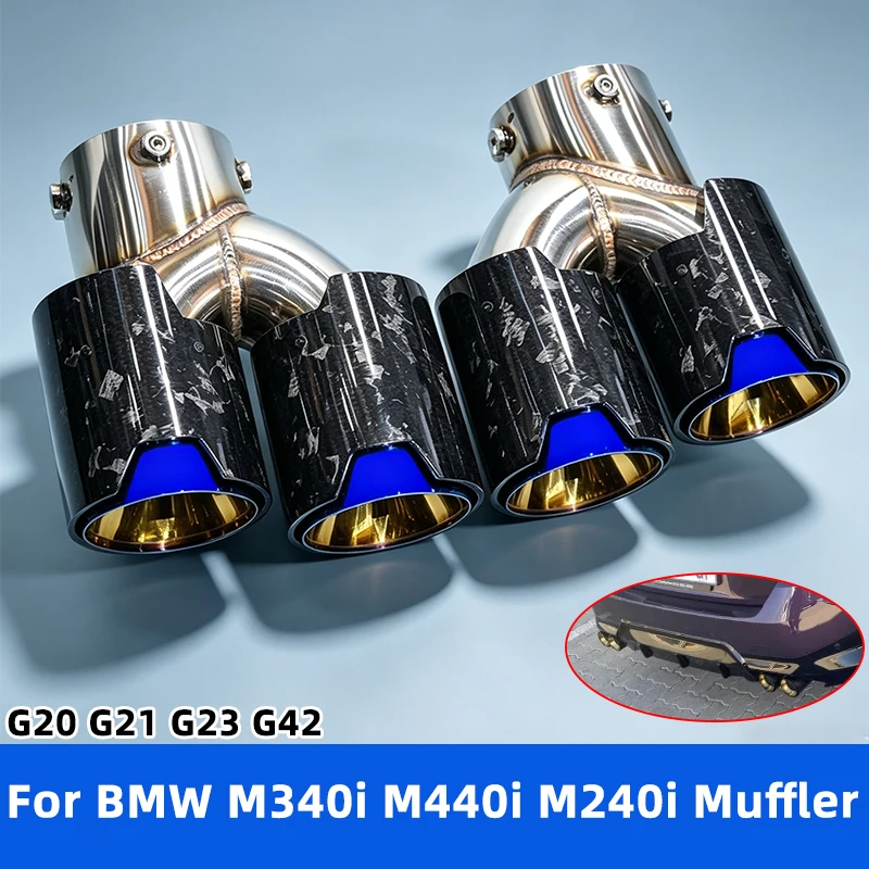 2pce Carbon Fiber Black muffler Exhaust Tips for BMW G20 G21 M340i G42 M240i G23 M440i Exhaust Pipe Upgrade Nozzle Tail Tip
2pce Carbon Fiber Black muffler Exhaust Tips for BMW G20 G21 M340i G42 M240i G23 M440i Exhaust Pipe Upgrade Nozzle Tail Tip