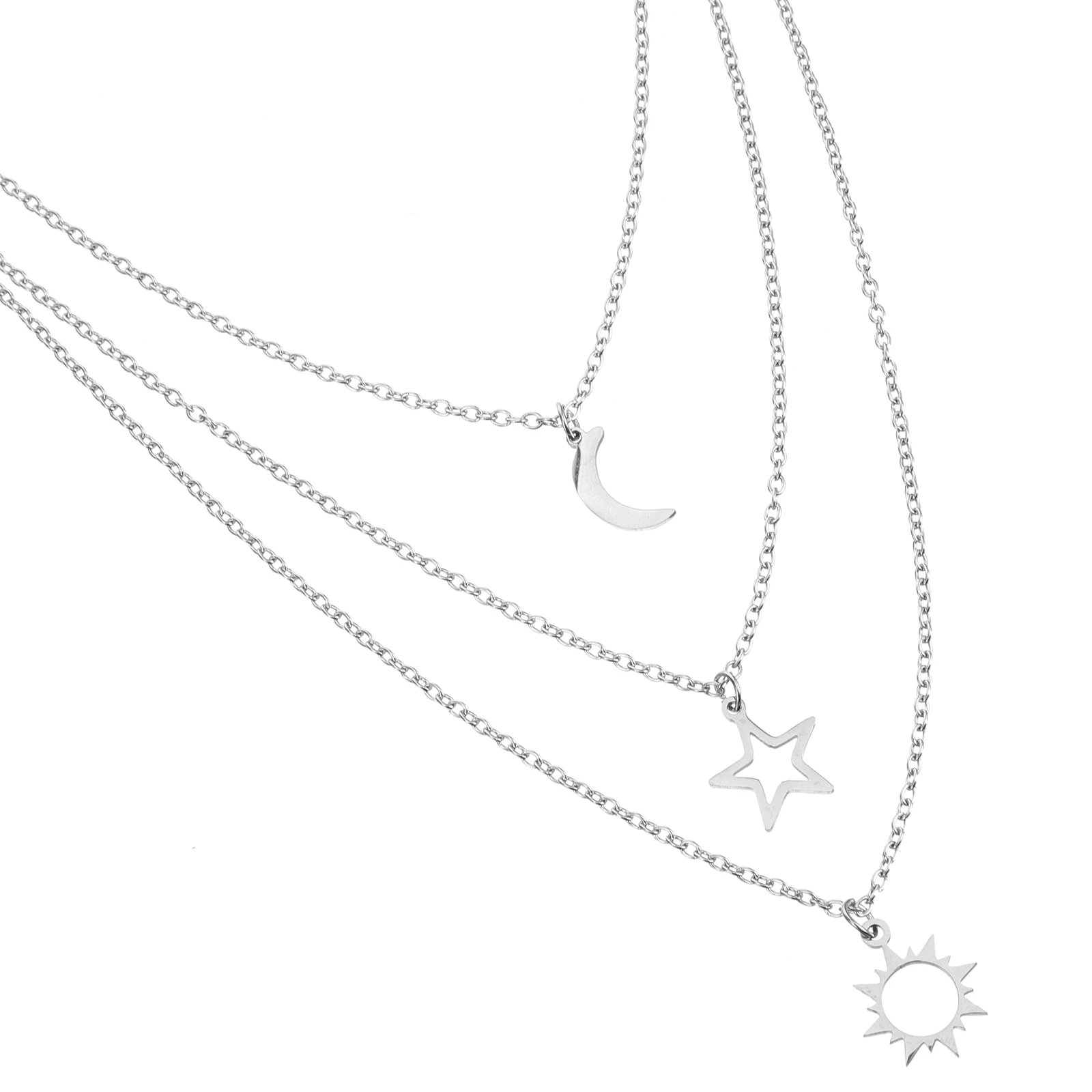 3 Pcs Steel Necklace Cosplay Charm Choker Necklaces Stainless Steel Necklace Girls Elegant Gifts
3 Pcs Steel Necklace Cosplay Charm Choker Necklaces Stainless Steel Necklace Girls Elegant Gifts