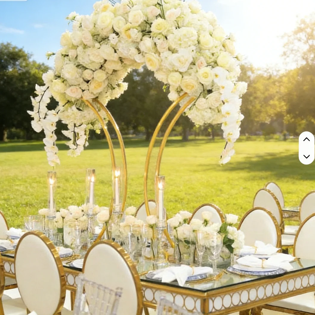 4pcs/8pcs 80cm/90cm Gold Metal Flower Rack Wedding Centerpiece Road Leading Party Event Electroplating Flower Stand
4pcs/8pcs 80cm/90cm Gold Metal Flower Rack Wedding Centerpiece Road Leading Party Event Electroplating Flower Stand