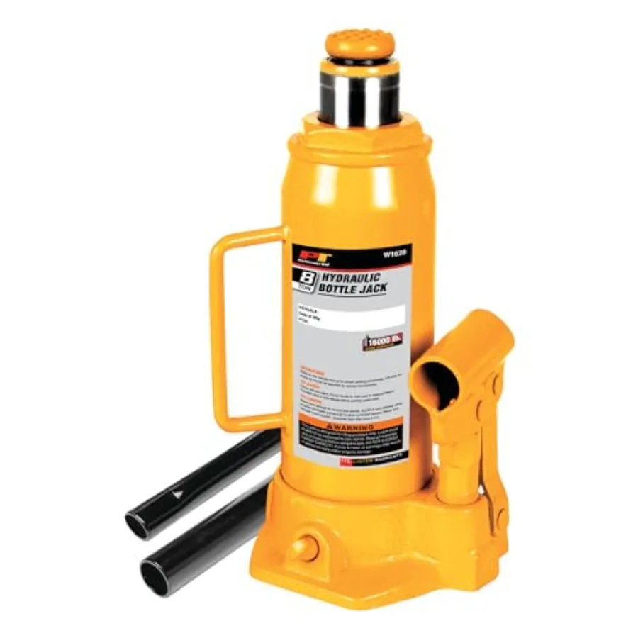 W1628 8-Ton 16000 lbs. Heavy Duty Hydraulic Bottle Jack
W1628 8-Ton 16000 lbs. Heavy Duty Hydraulic Bottle Jack