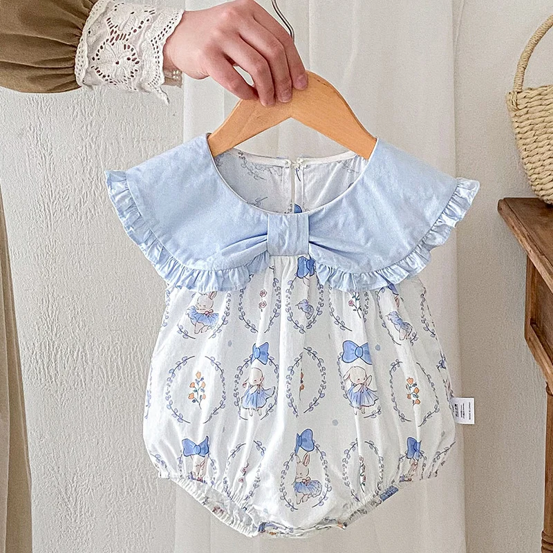 Newborn Summer Clothes Cute Romper Baby Girl's Clothes Princess Bodysuit Rabbit Print Sleeveless Bodysuit Newborn Jumpsuit
Newborn Summer Clothes Cute Romper Baby Girl's Clothes Princess Bodysuit Rabbit Print Sleeveless Bodysuit Newborn Jumpsuit