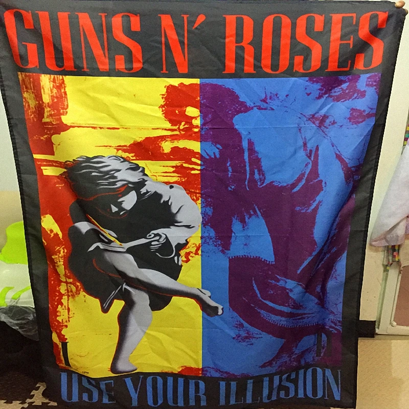 USE YOUR ILLSION Guns Roses Large music festival Party background decoration poster banner hanging painting cloth art
USE YOUR ILLSION Guns Roses Large music festival Party background decoration poster banner hanging painting cloth art