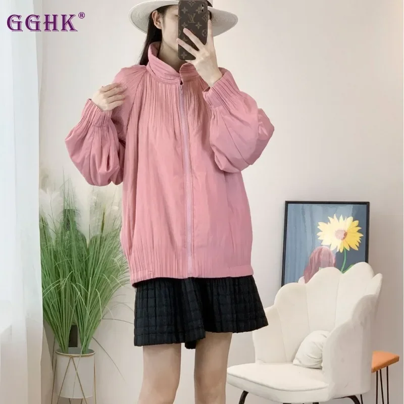 GGHK Women Cotton Coat 2024 Winter New Solid Color Standing Collar Long Sleeve Zipper Design Clip Cotton Warm Female Jacket
GGHK Women Cotton Coat 2024 Winter New Solid Color Standing Collar Long Sleeve Zipper Design Clip Cotton Warm Female Jacket
