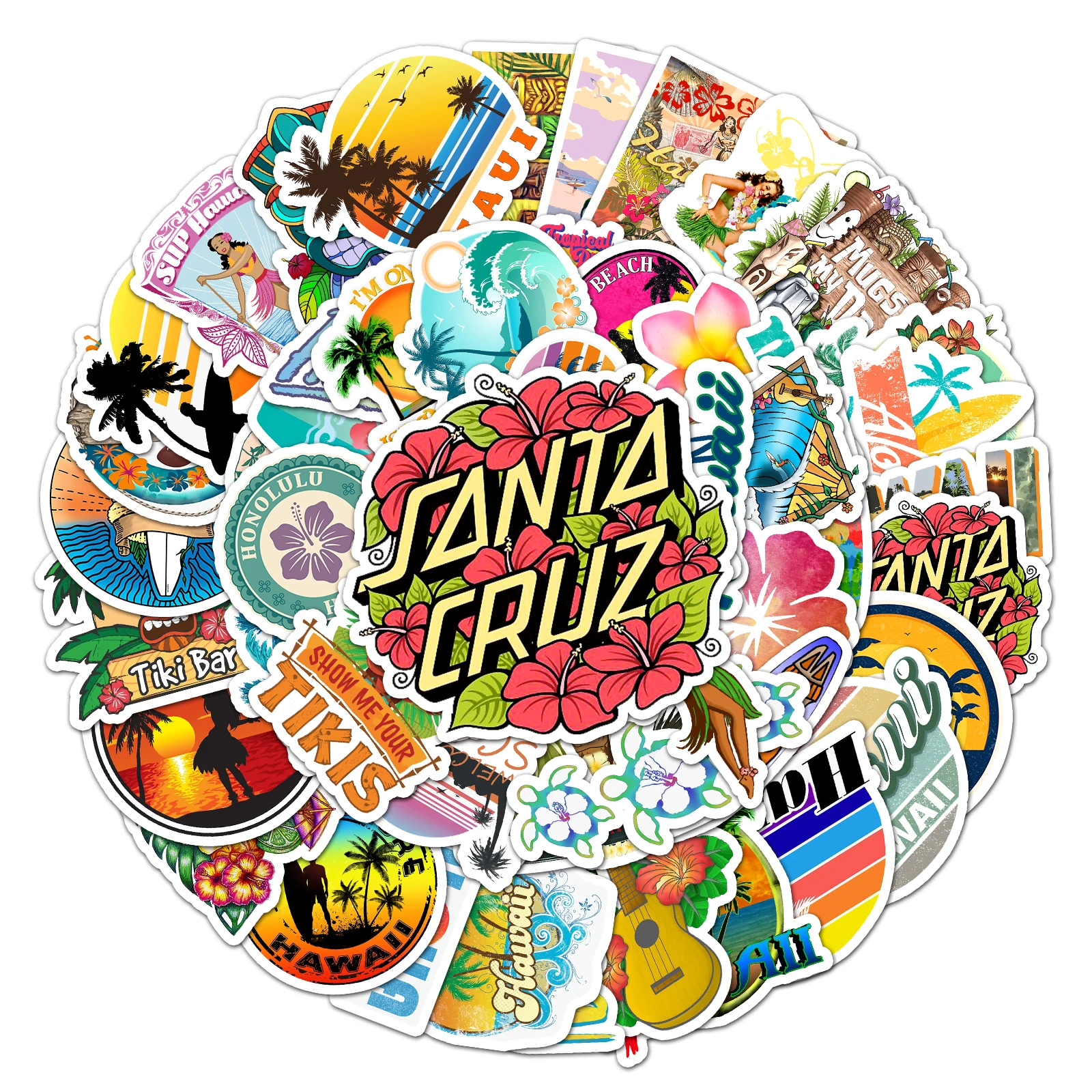 50pc Hawaiian series Cartoon Cute Graffiti Stickers Suitcase Laptop Guitar Skateboard Personalized Decoration Stickers
50pc Hawaiian series Cartoon Cute Graffiti Stickers Suitcase Laptop Guitar Skateboard Personalized Decoration Stickers