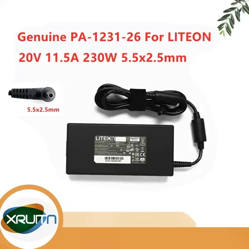 Оригинальный LITEON PA-1231-26 20 В 11,5 А 230 Вт 5,5x2,5 мм адаптер переменного тока для ноутбука HASEE MSI зарядное устройство для ноутбука
Оригинальный LITEON PA-1231-26 20 В 11,5 А 230 Вт 5,5x2,5 мм адаптер переменного тока для ноутбука HASEE MSI зарядное устройство для ноутбука