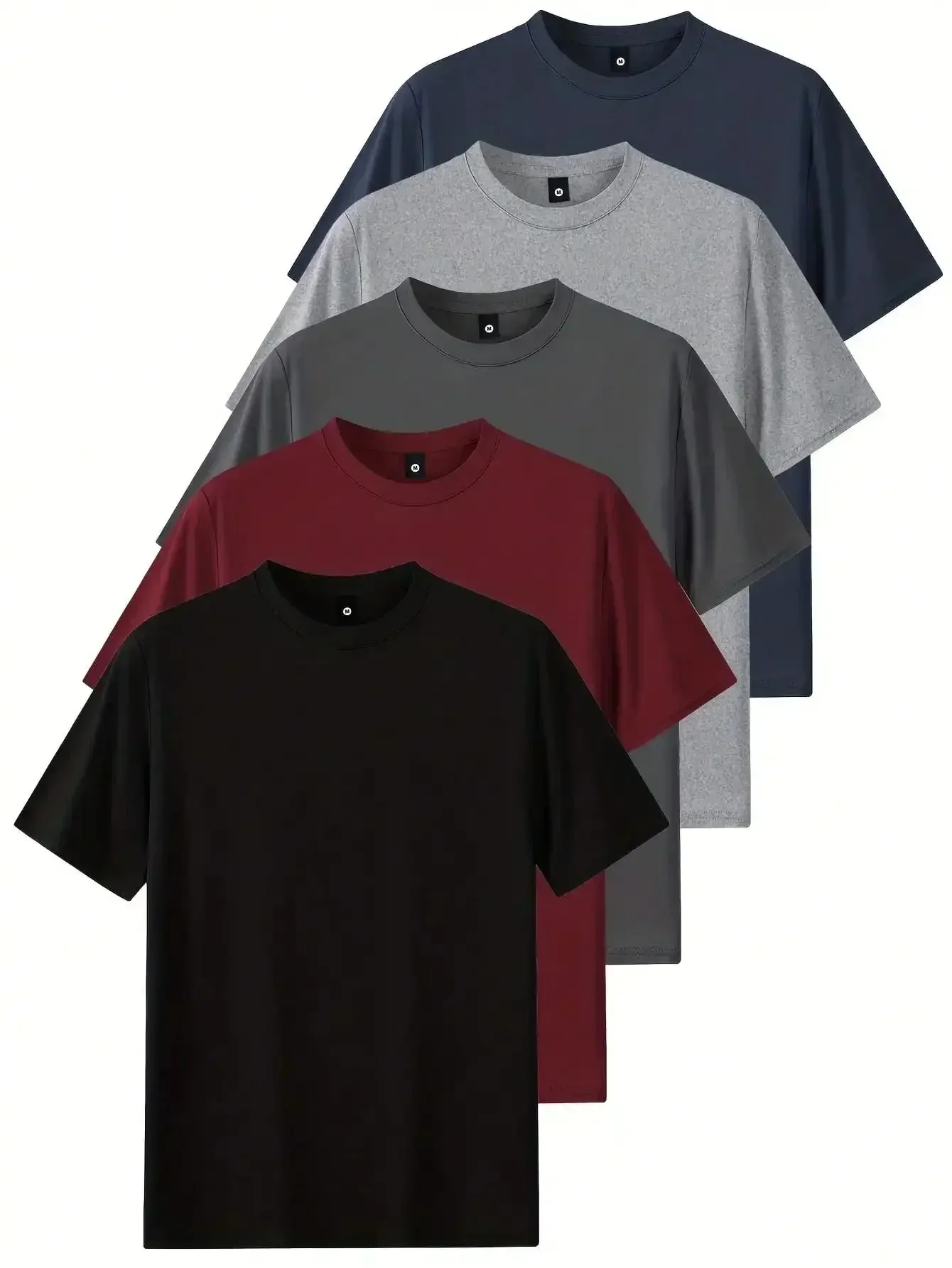 2026 Quality5-Piece Men'S Solid Color T-Shirt - Casual And Comfortable Round Neck Short Sleeved Summer Top, Wholesale Blank T-Shirt
2026 Quality5-Piece Men'S Solid Color T-Shirt - Casual And Comfortable Round Neck Short Sleeved Summer Top, Wholesale Blank T-Shirt