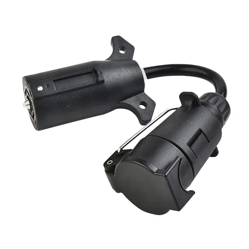 7 Way Blade Socket (US Vehicle) to 7 Pin Round (european Trailer) Trailer Adapter Connector US to EU Trailer Light Converter
7 Way Blade Socket (US Vehicle) to 7 Pin Round (european Trailer) Trailer Adapter Connector US to EU Trailer Light Converter