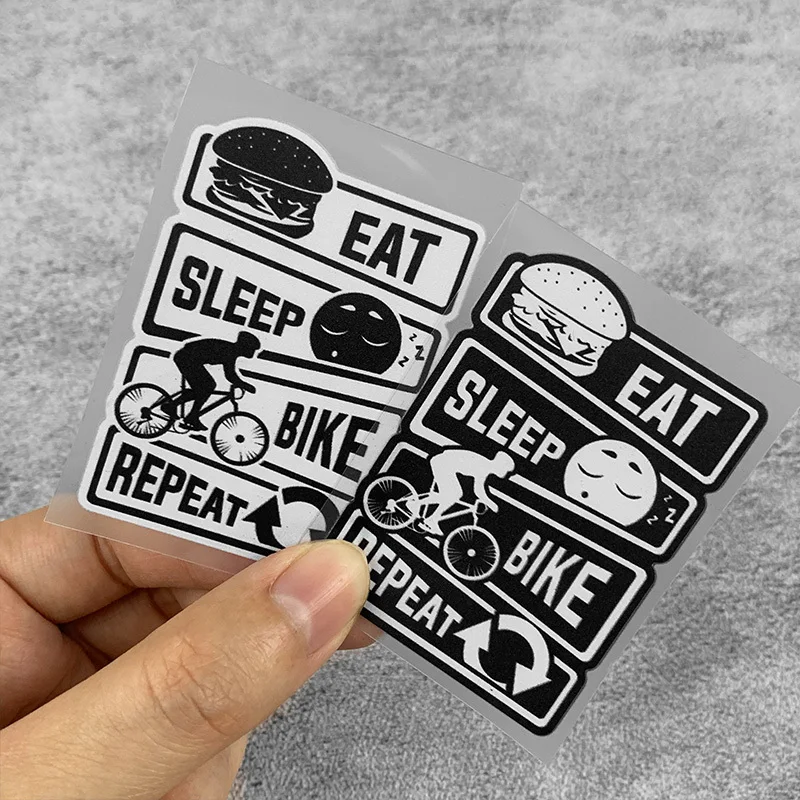 Waterproof UV-Proof Bike Sticker, Eat Sleep Bike Repeat Decal, Universal MTB Bicycle Frame Cycling Accessory
Waterproof UV-Proof Bike Sticker, Eat Sleep Bike Repeat Decal, Universal MTB Bicycle Frame Cycling Accessory