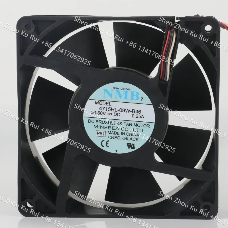 New Genuine NMB 12CM cooling fan DC 36-60V 0.25A AC EC 12038 spray machine waterproof 120X120X38MM 4-wire 4715HL-09W-B46
New Genuine NMB 12CM cooling fan DC 36-60V 0.25A AC EC 12038 spray machine waterproof 120X120X38MM 4-wire 4715HL-09W-B46