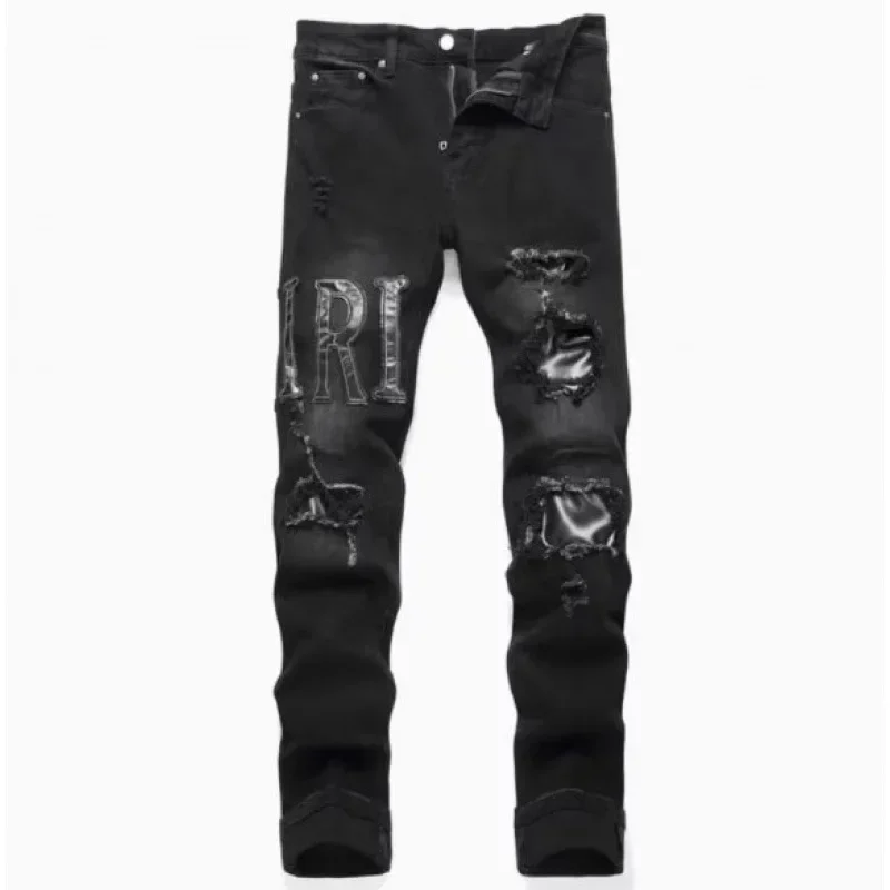 2025 Korean Style Embroidered Jeans Men's High Waist Slim Fit Stretchy Denim Trousers Trendy Achieves Slimming Effect
2025 Korean Style Embroidered Jeans Men's High Waist Slim Fit Stretchy Denim Trousers Trendy Achieves Slimming Effect