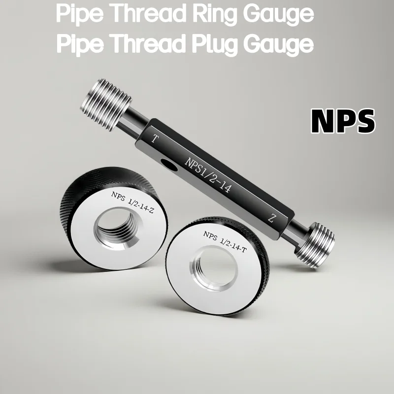 1Set Pipe Thread Plug Gauge Thread Ring Gauge GO NOGO NPS 1/16-28 1/8 1/4 3/8-19 1/2-14 3/4 1'' 2''Measure Tool
1Set Pipe Thread Plug Gauge Thread Ring Gauge GO NOGO NPS 1/16-28 1/8 1/4 3/8-19 1/2-14 3/4 1'' 2''Measure Tool