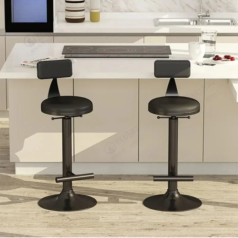 Rustic Metal Nordic Bar Stools Backrest Adjustable Black Design Luxury Bar Chair Counter Swivel Sillas Para Barra Club Furniture
Rustic Metal Nordic Bar Stools Backrest Adjustable Black Design Luxury Bar Chair Counter Swivel Sillas Para Barra Club Furniture