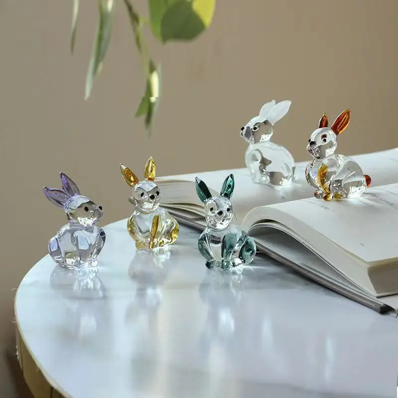 Glazed crystal rabbit crafts home car desk decoration crafts ornament Easter gift
Glazed crystal rabbit crafts home car desk decoration crafts ornament Easter gift