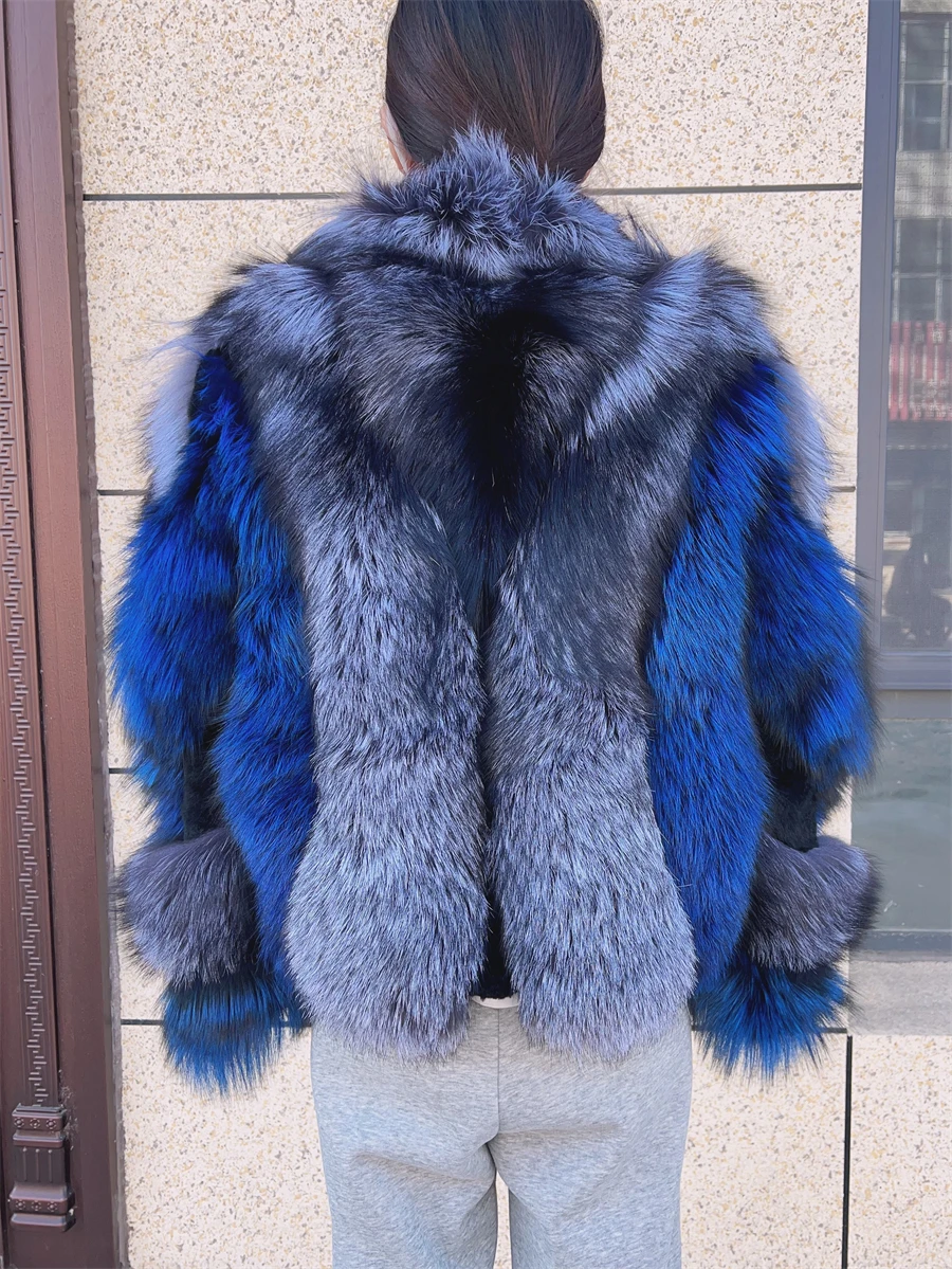 Short Real Fox Fur Jacket With Collar Women Luxury Long Sleeves Plus Size Vest Female Genuine Thick Red Fox Fur Coat Winter
Short Real Fox Fur Jacket With Collar Women Luxury Long Sleeves Plus Size Vest Female Genuine Thick Red Fox Fur Coat Winter