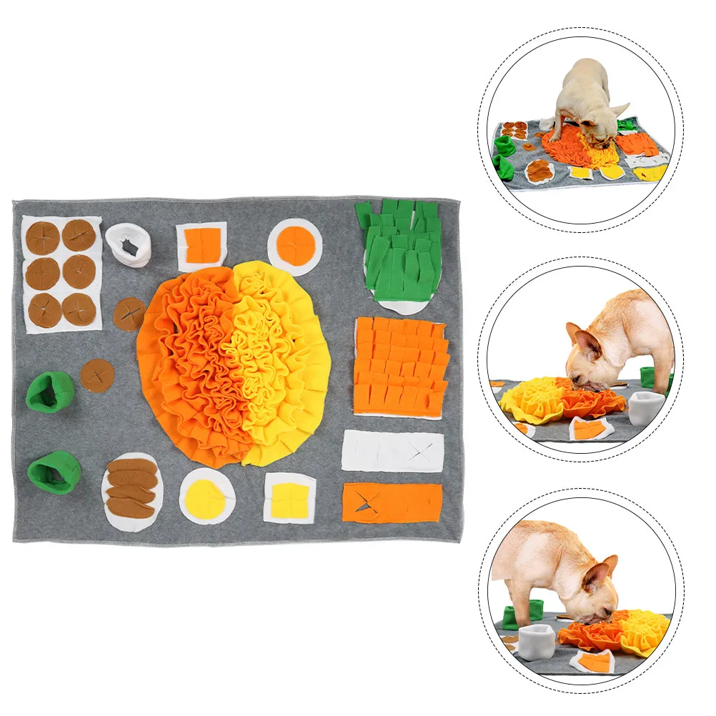 Dog Slow Feeder Mat Pet Sniff Pad Non Slip Training Interactive Puzzle Mat Promote Exercise Slow Eating Stress Relief
Dog Slow Feeder Mat Pet Sniff Pad Non Slip Training Interactive Puzzle Mat Promote Exercise Slow Eating Stress Relief