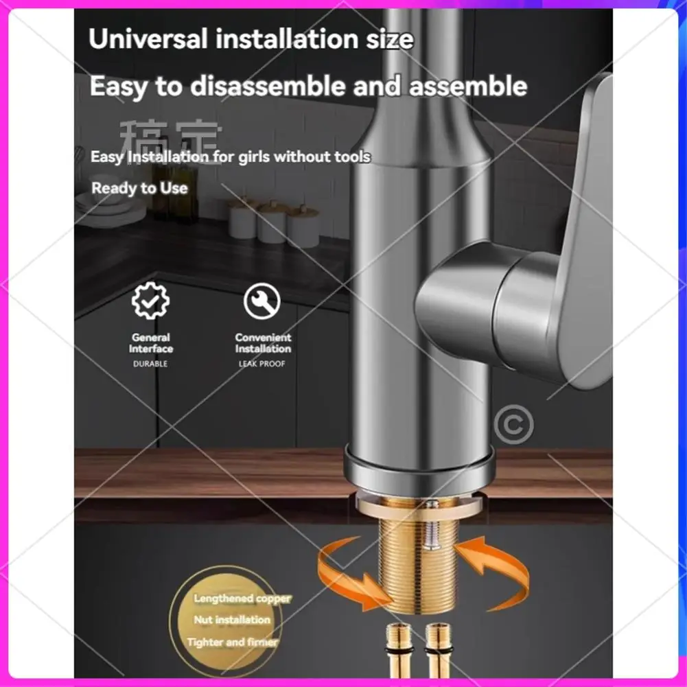 NEW-Kitchen Faucets 304 Stainless Steel Pull Out Kitchen Sink Water Tap Deck Mounted Mixer Heads Hot Cold Taps Third Gear
NEW-Kitchen Faucets 304 Stainless Steel Pull Out Kitchen Sink Water Tap Deck Mounted Mixer Heads Hot Cold Taps Third Gear