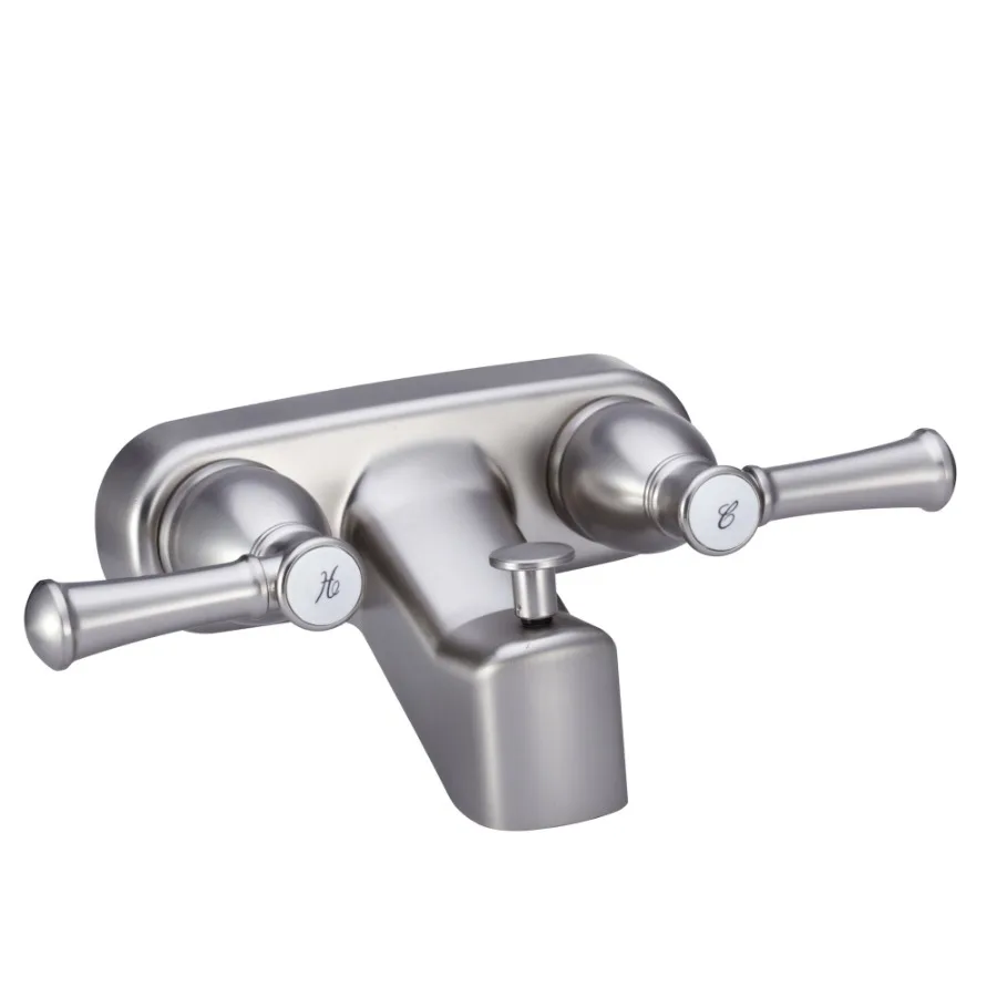 Designer RV Tub and Shower Diverter Faucet - Brushed Satin Nickel
Designer RV Tub and Shower Diverter Faucet - Brushed Satin Nickel