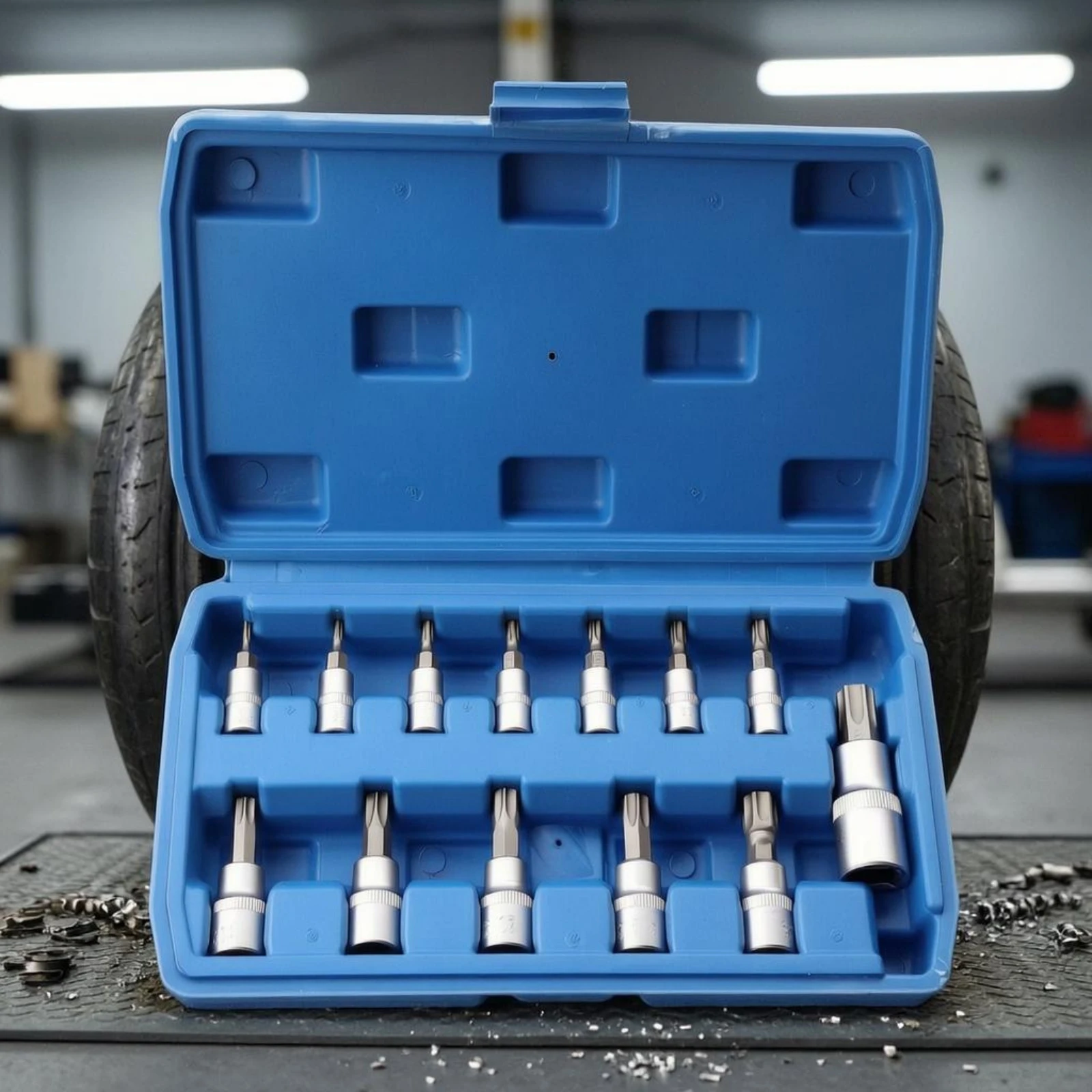 13 Pieces Star-Shaped Screwdriver Bit Socket Set Screwdriver Bit Socket Set Molded Interior Star-Shaped Screwdriver Bit Socket
13 Pieces Star-Shaped Screwdriver Bit Socket Set Screwdriver Bit Socket Set Molded Interior Star-Shaped Screwdriver Bit Socket