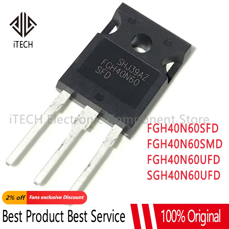 10pcs New 40N60 FGH40N60 FGH40N60SFD FGH40N60SMD FGH40N60UFD SGH40N60UFD G40N60 TO-247 IGBT Transistor
10pcs New 40N60 FGH40N60 FGH40N60SFD FGH40N60SMD FGH40N60UFD SGH40N60UFD G40N60 TO-247 IGBT Transistor