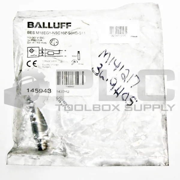 Bes M18eg1-nsc10z-s04g-s11 Inductive Sensor 10-30 V Brand New Original Spot Plc
Bes M18eg1-nsc10z-s04g-s11 Inductive Sensor 10-30 V Brand New Original Spot Plc