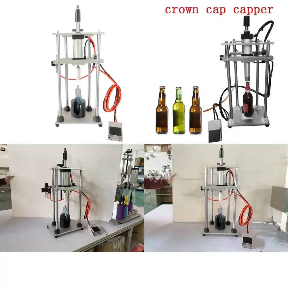Cheap Semi Automatic Soft Drink Glass Bottle Crown Cap Capper Capping Machine
Cheap Semi Automatic Soft Drink Glass Bottle Crown Cap Capper Capping Machine