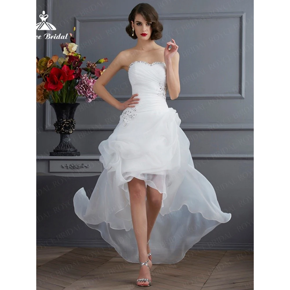 Roycebridal Высокое и низкое свадебное платье из органзы с вырезом в форме сердца из бисера, короткая передняя часть и длинная задняя часть, 2025 г., индивидуальное платье Vestidos De Gala
Roycebridal Высокое и низкое свадебное платье из органзы с вырезом в форме сердца из бисера, короткая передняя часть и длинная задняя часть, 2025 г., индивидуальное платье Vestidos De Gala