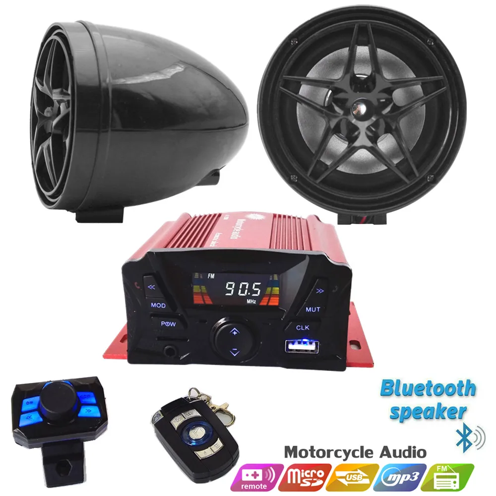 12V UTV ATV Golf Cart Motorcycle Weatherproof Bluetooth Speakers MP3 Music Player Sound Audio Stereo Amplifier System
12V UTV ATV Golf Cart Motorcycle Weatherproof Bluetooth Speakers MP3 Music Player Sound Audio Stereo Amplifier System