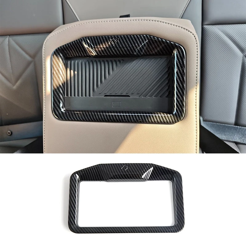 For BMW X3 G45 2024 2025 Carbon Fiber Style Rear Seat Drink Cup Holder Chrome Trim Cover Bezel Surround Frame Styling
For BMW X3 G45 2024 2025 Carbon Fiber Style Rear Seat Drink Cup Holder Chrome Trim Cover Bezel Surround Frame Styling