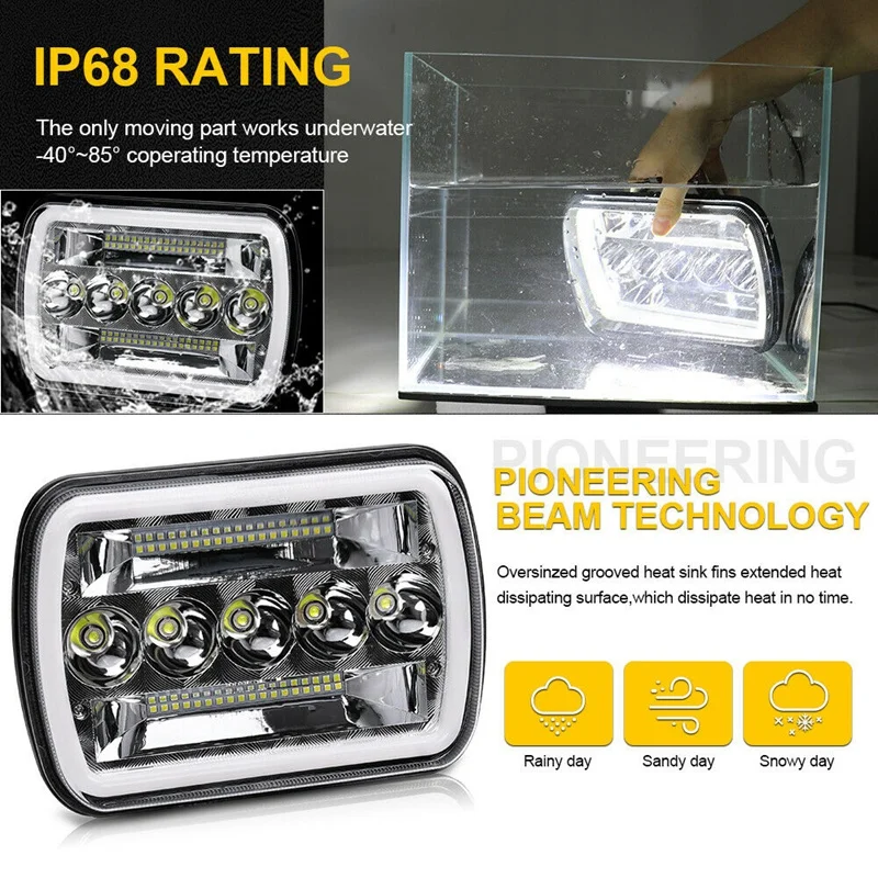 Dne-z1 пара 240 Вт 5X7 дюймов 7X6 дюймов светодиодные фары Hi-Lo Beam Halo DRL для Jeep Cherokee Wrangler XJ
Dne-z1 пара 240 Вт 5X7 дюймов 7X6 дюймов светодиодные фары Hi-Lo Beam Halo DRL для Jeep Cherokee Wrangler XJ