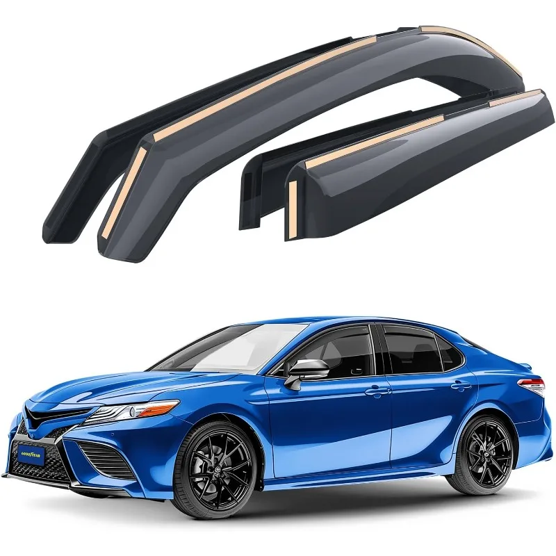 Небьющиеся дефлекторы окон Goodyear для Toyota Camry 2018-2024, защита от дождя, оконные козырьки для автомобилей
Небьющиеся дефлекторы окон Goodyear для Toyota Camry 2018-2024, защита от дождя, оконные козырьки для автомобилей