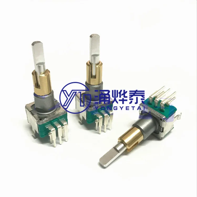 YYT 1PCS EC11EBB24C03 Dual Shaft Rotary Encoder with Push Button Switch - 30 Detents per Rotation 15 Pulses
YYT 1PCS EC11EBB24C03 Dual Shaft Rotary Encoder with Push Button Switch - 30 Detents per Rotation 15 Pulses