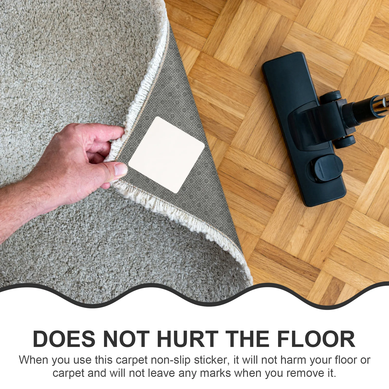 12pcs Non-Slip Carpet Sticker Set Square Rug Pad For Tile Hardwood Floors Household Tape Keep Rugs In Place Anti-Slip Fixing
12pcs Non-Slip Carpet Sticker Set Square Rug Pad For Tile Hardwood Floors Household Tape Keep Rugs In Place Anti-Slip Fixing