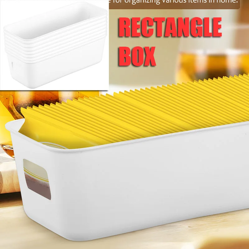 8 Pcs White Thin Storage Bins Rectangle Box Office Bathroom Under Sink Organizer Pantry Closet Shelf Solution Multifunctional
8 Pcs White Thin Storage Bins Rectangle Box Office Bathroom Under Sink Organizer Pantry Closet Shelf Solution Multifunctional