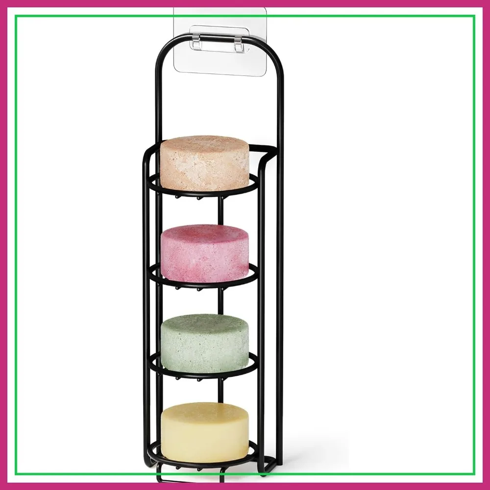 4 Tier Shampoo Bar Holder for Shower, Self Draining Soap Dish Rack, Stainless Steel, Black
4 Tier Shampoo Bar Holder for Shower, Self Draining Soap Dish Rack, Stainless Steel, Black