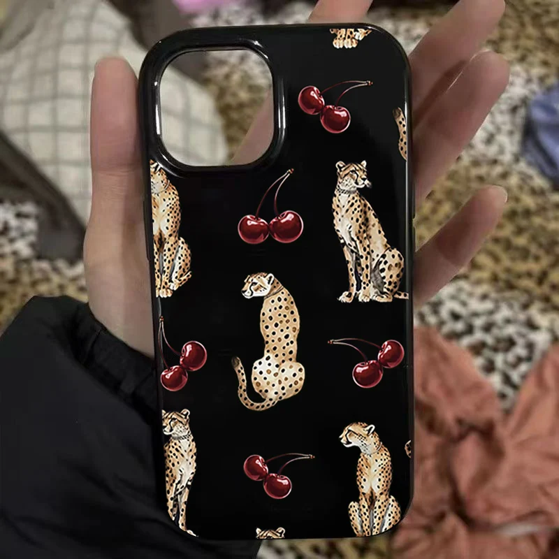Cool Cougar Cherry Pattern Black Phone Case For iPhone 16 15 14 13 12 11 Pro Max X XS XR 7 8 Plus SE2 16E Shoockproof Soft Cover
Cool Cougar Cherry Pattern Black Phone Case For iPhone 16 15 14 13 12 11 Pro Max X XS XR 7 8 Plus SE2 16E Shoockproof Soft Cover